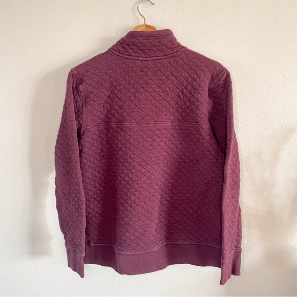 Patagonia | Quilted Snap T Pullover in Maroon, size medium - Picture 6 of 10